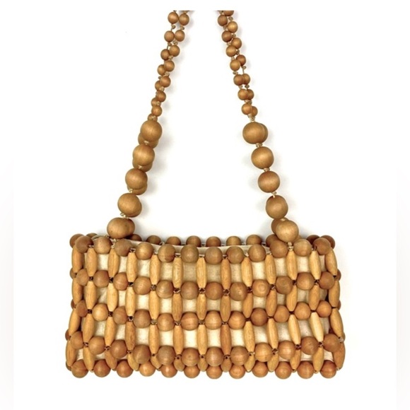 CULT GAIA Cora Shoulder Bag Bamboo/Wood in Natural - Picture 4 of 16